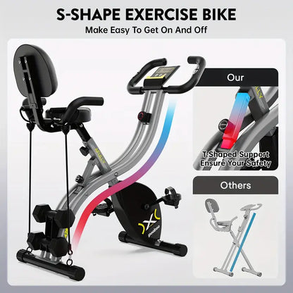 Multipurpose Exercise Bike w/ Dumbbells & Resistance Bands