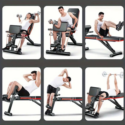 Foldable Dumbbell Stool & Adjustable Bench Press