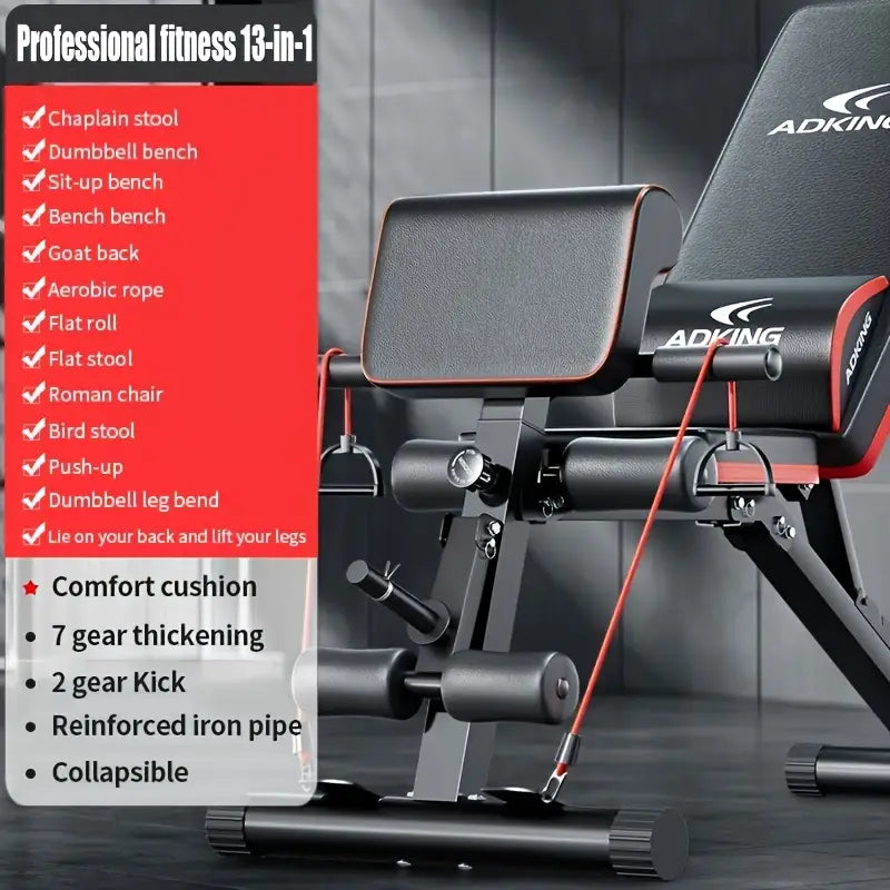 Foldable Dumbbell Stool & Adjustable Bench Press