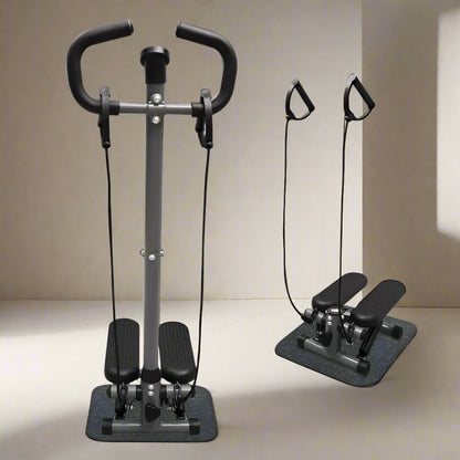 Home Fitness Stepper with Handle & LCD Display