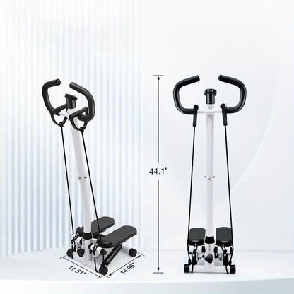 Home Fitness Stepper with Handle & LCD Display