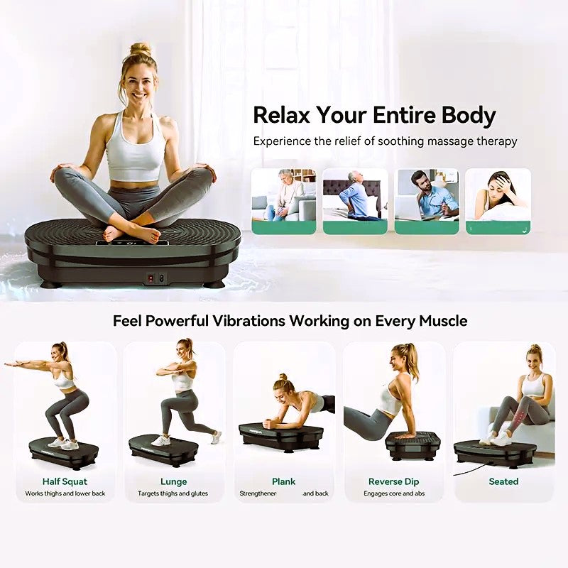 Multiuse Vibration Plate Exercise Machine